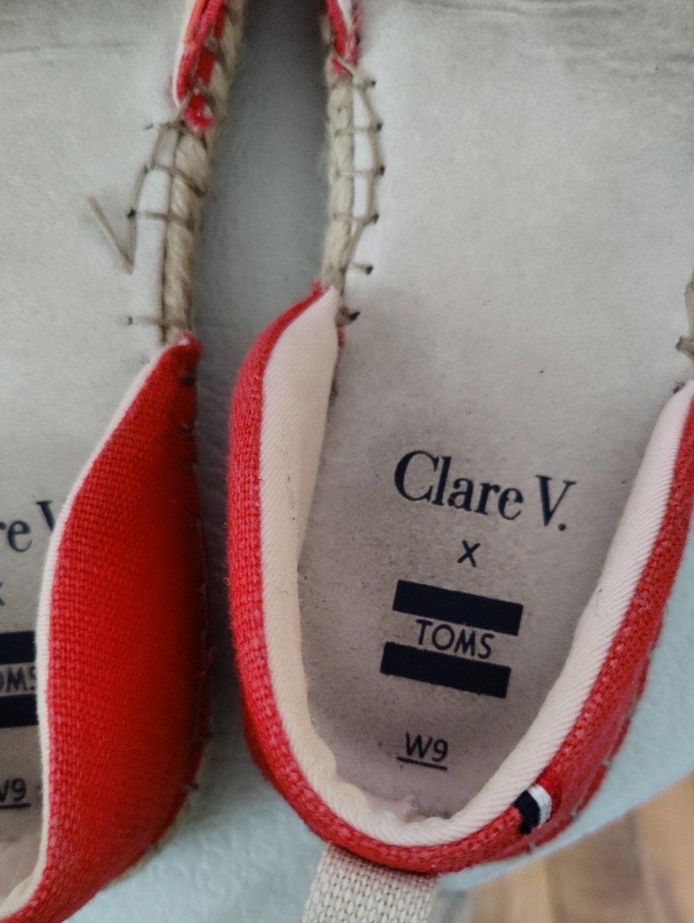 Clare V X Toms Red Espadrilles - Picture 7 of 10